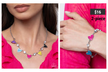 Load image into Gallery viewer, Paparazzi ♥ Friendly Fringe Necklace &amp; Friendly Final Bracelet - Multi Set  ♥ S190