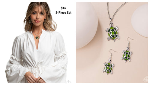 Paparazzi ♥ Turtle Theme - Green ♥ S215