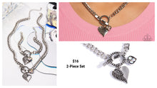 Load image into Gallery viewer, Paparazzi ♥ Cherub Class Necklace &amp; Bracelet - Silver ♥ S225