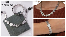 Load image into Gallery viewer, Paparazzi ♥ Abstract Assumption - Silver (Necklace &amp; Bracelet)  ♥ S227