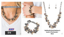 Load image into Gallery viewer, Building My Brand Necklace &amp; Invest In This Bracelet - Black S57