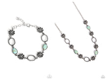 Load image into Gallery viewer, Paparazzi ♥ Casablanca Craze Bracelet &amp; Casablanca Chic Necklace  ♥ Blue Set S99