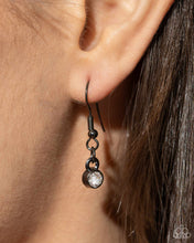 Load image into Gallery viewer, Paparazzi ♥ Safety Pin Style Necklace &amp; Safety Pin Sentiment Earrings - Black Set  ♥ 2-pieces S132