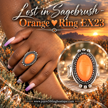 Load image into Gallery viewer, Paparazzi ♥ Lost in Sagebrush - Orange ♥ Ring EX23