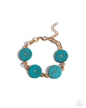 Load image into Gallery viewer, Paparazzi ♥ Savory Stone Necklace &amp; Savory Season Bracelet - Gold Set ♥ S159