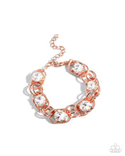 Load image into Gallery viewer, Paparazzi ♥ Serrated Sensation Necklace &amp; Serrated Secret Bracelet - Copper ♥ 2-Piece Set S140