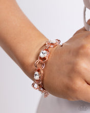 Load image into Gallery viewer, Paparazzi ♥ Serrated Sensation Necklace &amp; Serrated Secret Bracelet - Copper ♥ 2-Piece Set S140