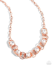 Load image into Gallery viewer, Paparazzi ♥ Serrated Sensation Necklace &amp; Serrated Secret Bracelet - Copper ♥ 2-Piece Set S140