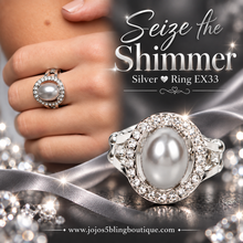 Load image into Gallery viewer, Paparazzi ♥ Seize the Shimmer - Silver ♥ Ring EX33