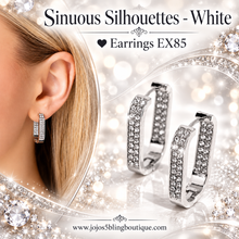 Load image into Gallery viewer, Paparazzi ♥ Sinuous Silhouettes - White ♥ Earrings EX85