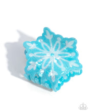 Load image into Gallery viewer, Paparazzi ♥ Snowflake Sparkle - Blue ♥ Hair Clip C72