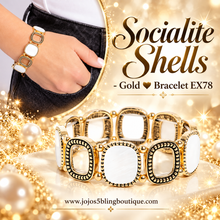 Load image into Gallery viewer, Paparazzi ♥ Socialite Shells - Gold ♥ Bracelet EX78