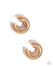Load image into Gallery viewer, Paparazzi ♥ Spontaneous Spirals - Gold ♥ E2327