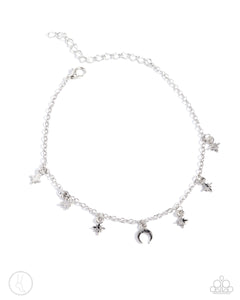 Paparazzi ♥ Stargazing Night - Silver ♥ Anklet A44
