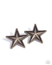 Load image into Gallery viewer, Paparazzi ♥ Staunch Studs - Brass ♥ Post E2001