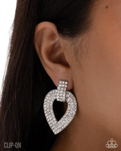 Load image into Gallery viewer, Paparazzi ♥ Stop and Shimmer - White ♥ Clip-On E2100