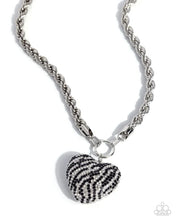 Load image into Gallery viewer, Paparazzi ♥ Striped Selfie - Black ♥ N2969