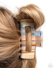 Load image into Gallery viewer, Paparazzi ♥ Striped Showcase - Hair Accessory ♥ Hair Clip C35