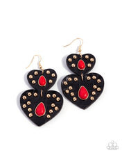 Load image into Gallery viewer, Paparazzi ♥ Studded Sister - Red ♥ E2135