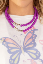Load image into Gallery viewer, Paparazzi ♥ Dip and Dive Bracelet &amp; Summer Splash Necklace ♥ Purple Set S95