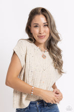 Load image into Gallery viewer, Paparazzi ♥ Sunburst Splendor Bracelet &amp; Sunburst Style Necklace ♥ Copper Set S100