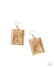 Load image into Gallery viewer, Paparazzi ♥ Textured Trail - Gold ♥ Earrings EX68