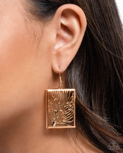 Load image into Gallery viewer, Paparazzi ♥ Textured Trail - Gold ♥ Earrings EX68