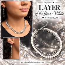 Load image into Gallery viewer, Paparazzi ♥ LAYER of the Year - White ♥ Necklace EX93