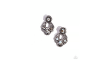 Load image into Gallery viewer, Paparazzi ♥ Handcrafted Horseshoe - White ♥ Post Earrings EX98