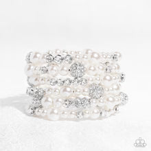 Load image into Gallery viewer, Paparazzi ♥ Lustrous Legacy - White ♥ Zi Collection Piece Bracelet Z2025