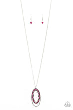 Load image into Gallery viewer, Money Mood Necklace &amp;  Marry Into Money Earrings - Pink S46