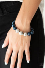 Load image into Gallery viewer, Uptown Talker Necklace &amp; All Dressed UPTOWN Bracelet Set - Blue S78