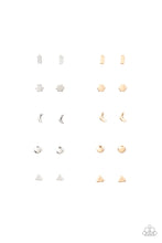 Load image into Gallery viewer, Starlet Shimmer Post Earrings - Silver Triangle C123