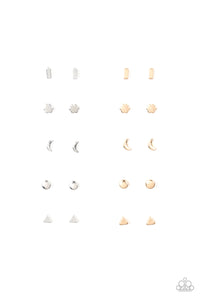 Starlet Shimmer Post Earrings - Silver Triangle C123