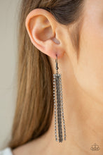 Load image into Gallery viewer, Starlit Tassels - Black E431