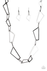 Shattering Records Necklace & Shattered Shine Bracelet - Black S54