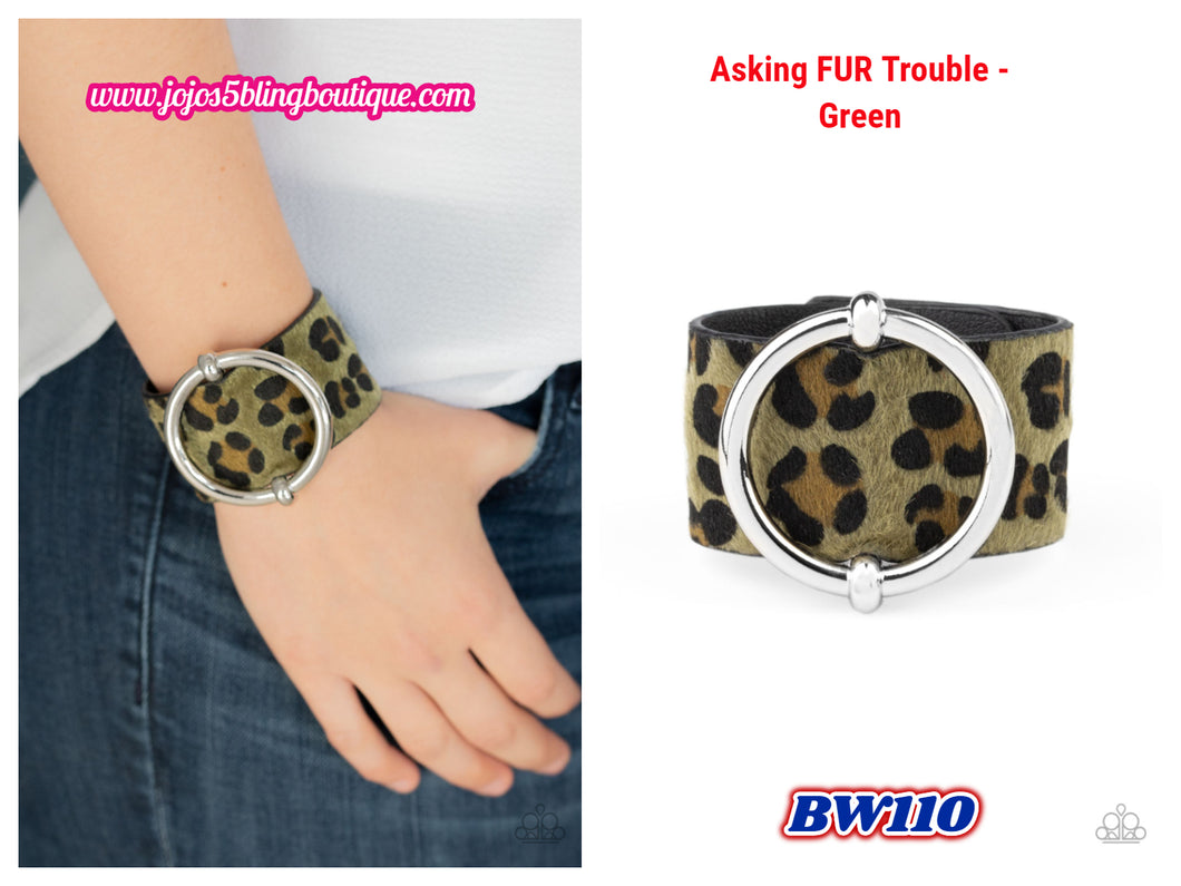 Asking FUR Trouble - Green BW110
