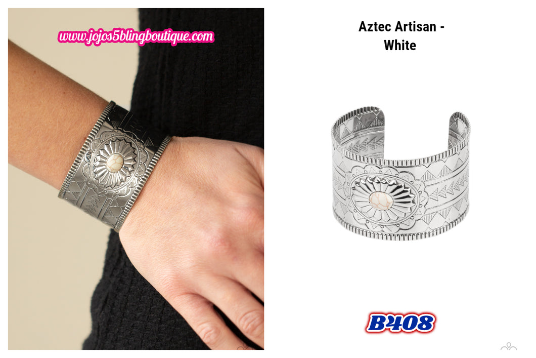 Aztec Artisan - White B408