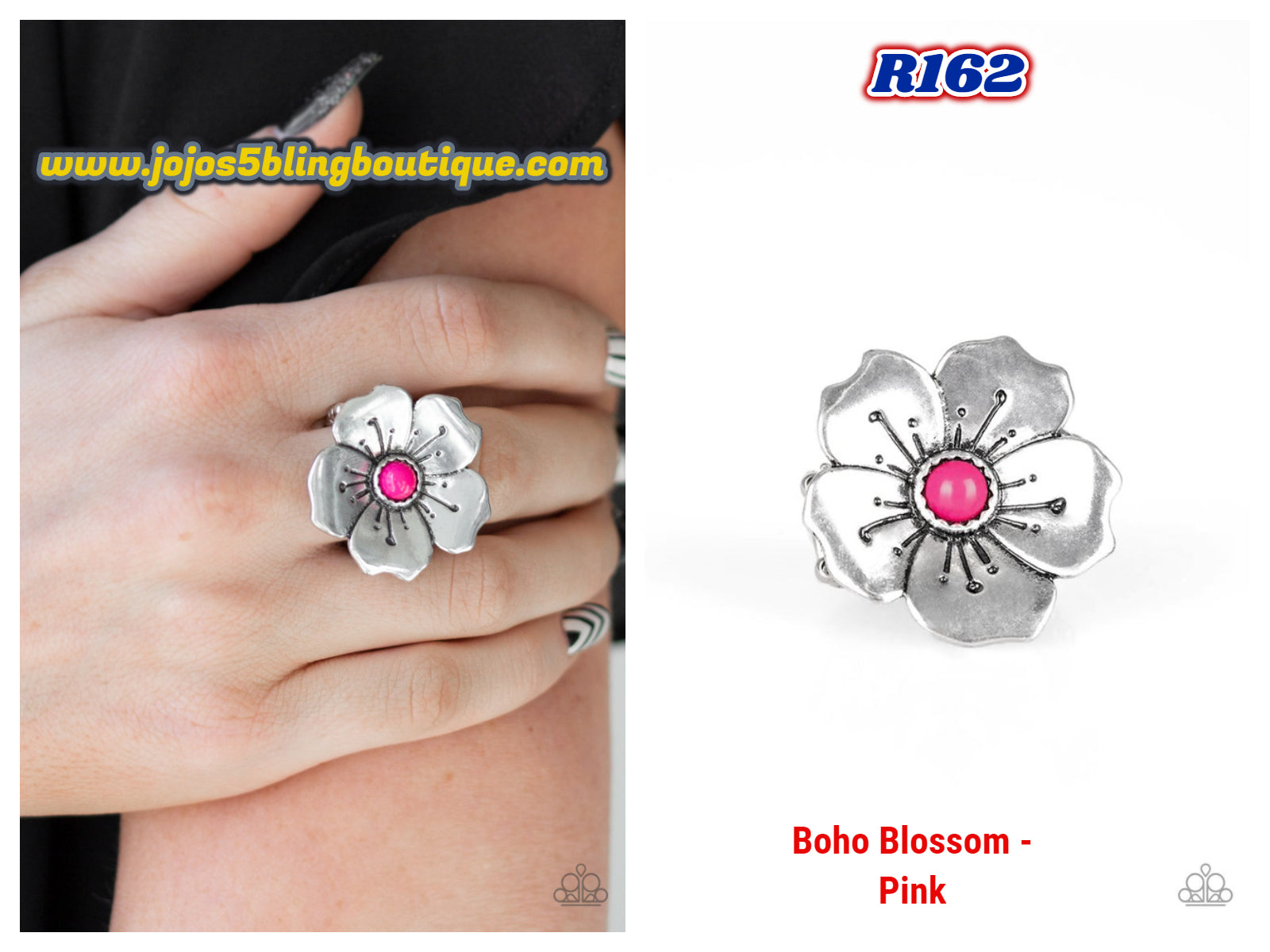 Boho Blossom Pink R162 JoJo s 5 Bling Boutique