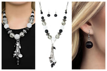 Load image into Gallery viewer, Paparazzi ♥ Break A Leg (Necklace) &amp; Lights! Camera! Action! (Bracelet) ♥  Black N439 Set