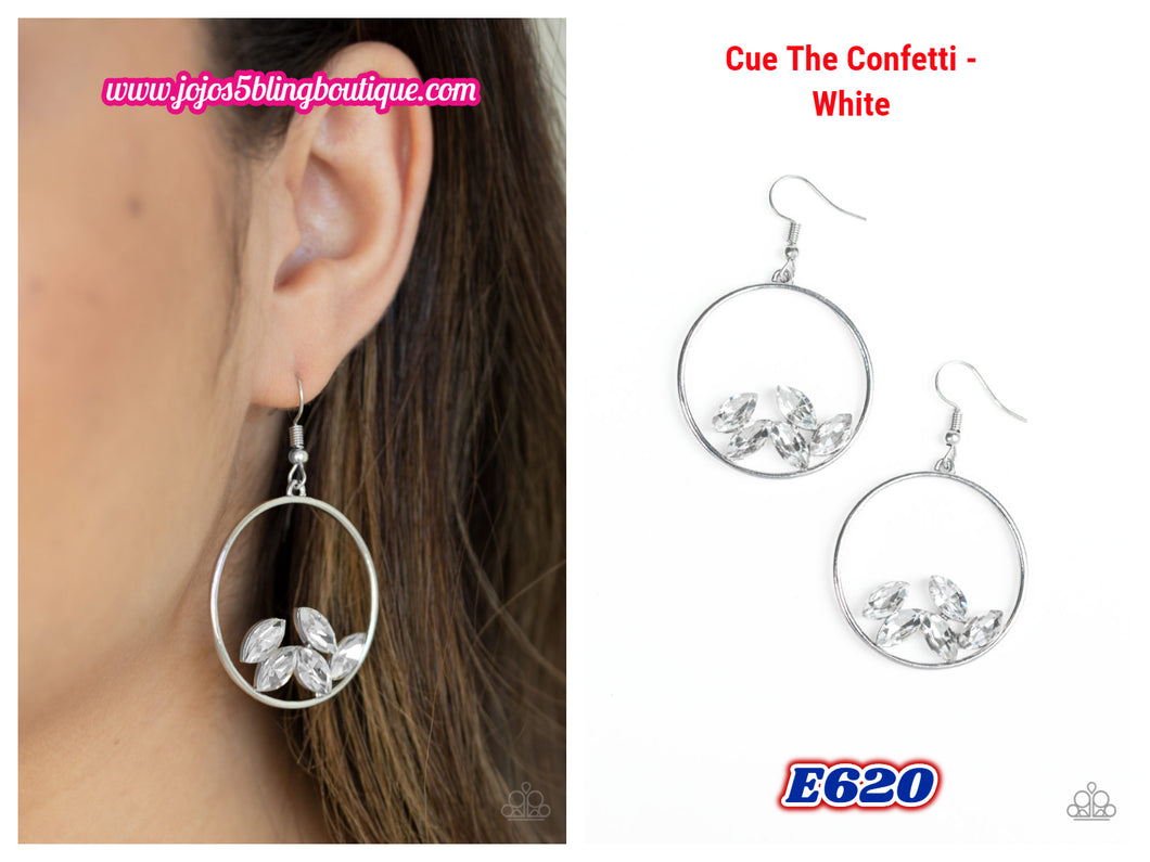 Cue The Confetti - White E620