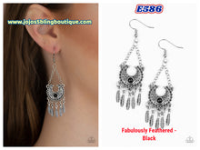 Load image into Gallery viewer, Fabulously Feathered - Black E586