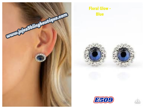 Floral Glow- Blue E509