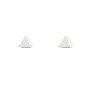 Starlet Shimmer Post Earrings - Silver Triangle C123