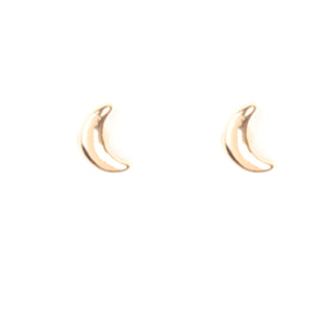 Starlet Shimmer Post Earring - Crescent Moon - Gold C128