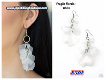 Load image into Gallery viewer, Fragile Florals - White E501