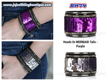 Load image into Gallery viewer, Heads Or MERMAID Tails - Purple BW74