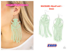 Load image into Gallery viewer, MACRAME, Myself, and I - Green E609