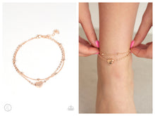 Load image into Gallery viewer, Ocean Heart - Rose Gold Anklet