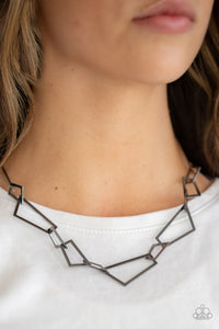 Shattering Records Necklace & Shattered Shine Bracelet - Black S54